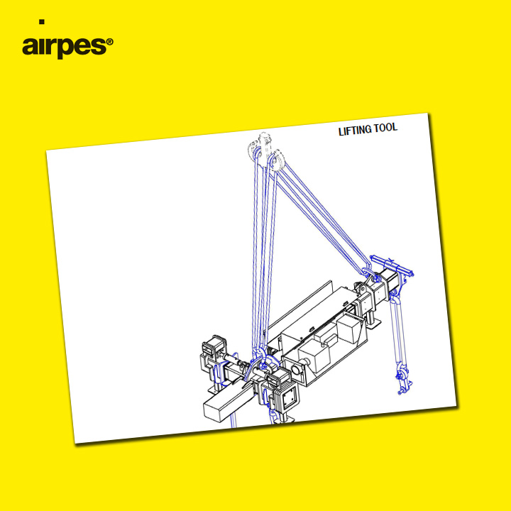 Hydraulic adjustable lifting beam | Handling | Airpes