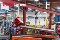 Monorail crane inside a factory